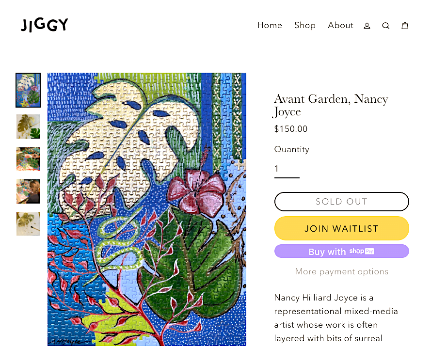Jiggy.com : Hand-painted Jigsaw Puzzles