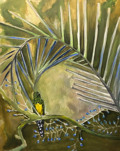 "Emerald Cuckoo & Palm"