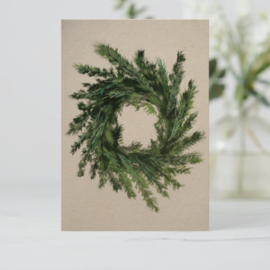 Wreath Flat Notecards (Suitable for framing)