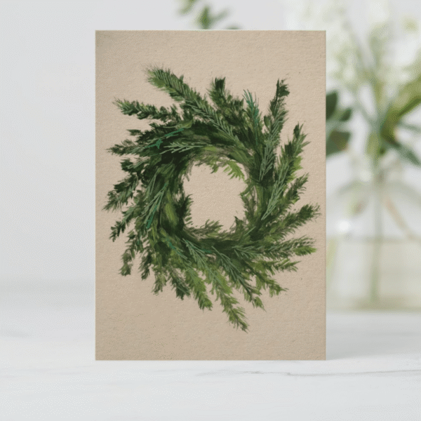 Wreath Flat Notecards (Suitable for framing)