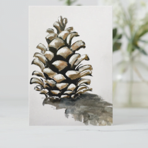 Pinecone Flat Notecards (Suitable for framing)