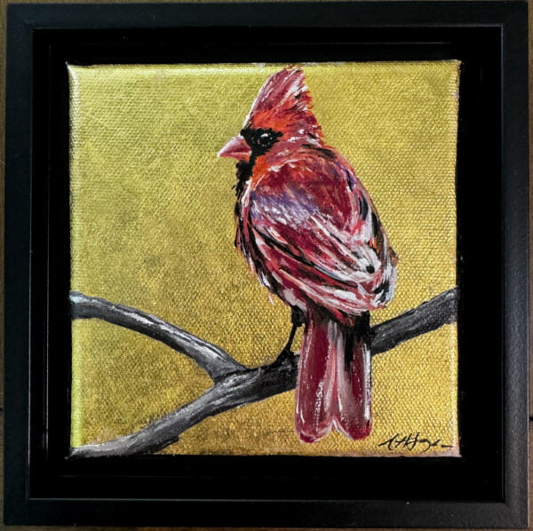 Cardinal with Gold