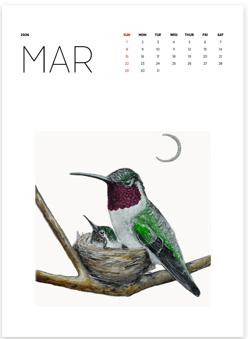 Keepsake Calendar - 14 Framable prints! - Image 4